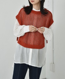 RETRO GIRL | 【セットアイテム】メッシュベストSET(Tシャツ/カットソー)