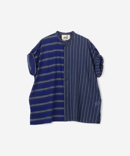 mii(ミー)の「mii | スタンドカラーカフタンシャツ STRIPE MEN(シャツ/ブラウス・メンズ・ブルー系その他・MEDIUM/SMALL)」の11枚目の写真