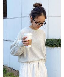 【WEB限定】スリーブボリュームワッフルロングスリーブTee