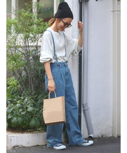 Ungrid(アングリッド)の「【WEB限定】スリーブボリュームワッフルロングスリーブTee(Tシャツ/カットソー・レディース・アイボリー/チャコールグレー・FREE)」の13枚目の写真