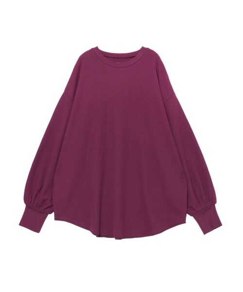 WEB限定】スリーブボリュームワッフルロングスリーブTee（T