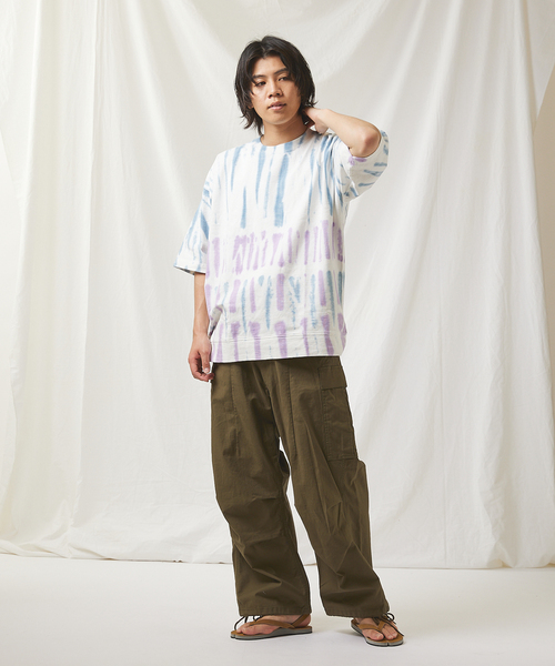 JOURNAL STANDARD（ジャーナルスタンダード）の「ムラゾメタイダイ クルーネック ワイド Tシャツ（Tシャツ/カットソー・メンズ・グリーン系その他/レッド系その他/ブルー/イエロー系その他・LARGE/MEDIUM）」の11枚目の写真