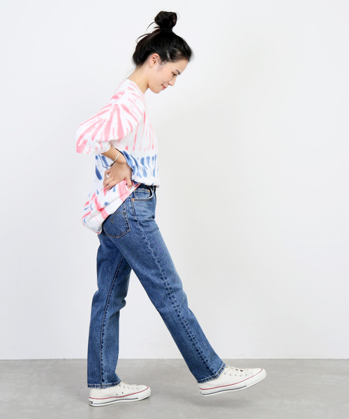 JOURNAL STANDARD（ジャーナルスタンダード）の「ムラゾメタイダイ クルーネック ワイド Tシャツ（Tシャツ/カットソー・メンズ・グリーン系その他/レッド系その他/ブルー/イエロー系その他・LARGE/MEDIUM）」の19枚目の写真