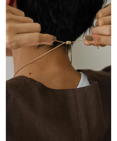 AMERICAN HOLIC(アメリカンホリック)の「スライドーコードメタルトップネックレス(ネックレス・レディース・シルバー/ゴールド・FREE)」の5枚目の写真