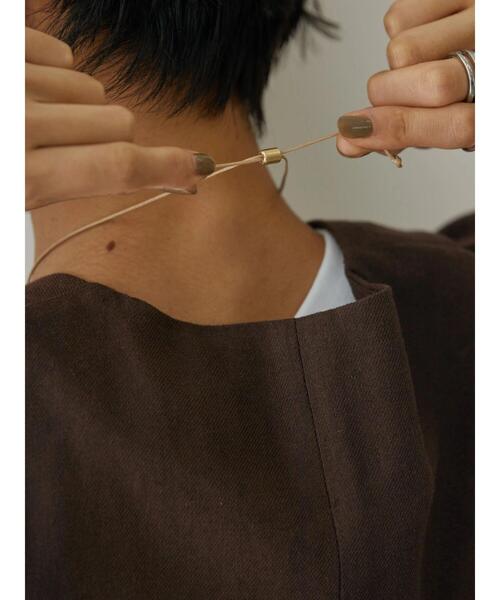 AMERICAN HOLIC(アメリカンホリック)の「スライドーコードメタルトップネックレス(ネックレス・レディース・シルバー/ゴールド・FREE)」の3枚目の写真