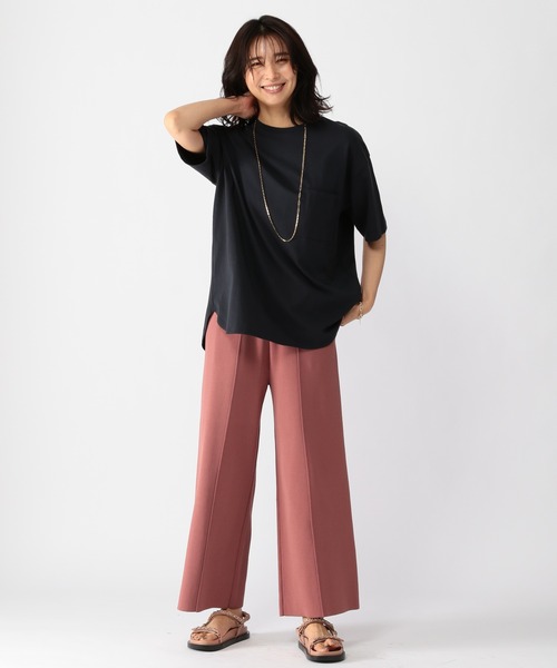 BARNYARDSTORM（バンヤードストーム）の「BARNYARDSTORM / ZIP綿シルクT（Tシャツ/カットソー・レディース・ホワイト/ネイビー/グリーン・0/1/2）」の21枚目の写真