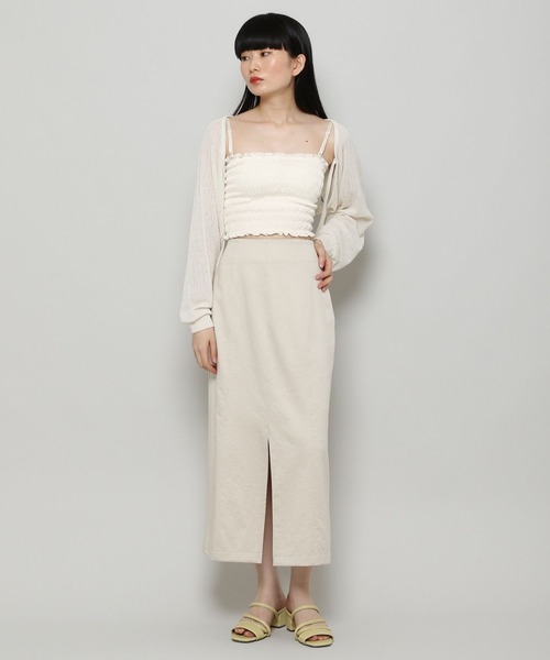 3.3 Field Trip (3.3フィールドトリップ)の「3.3Field Trip/SMOKING TUBETOP 2298317(チューブトップ・レディース・ブラック/アイボリー/カーキ・FREE)」の8枚目の写真