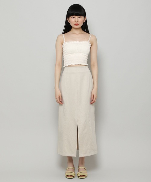 3.3 Field Trip (3.3フィールドトリップ)の「3.3Field Trip/SMOKING TUBETOP 2298317(チューブトップ・レディース・ブラック/アイボリー/カーキ・FREE)」の10枚目の写真