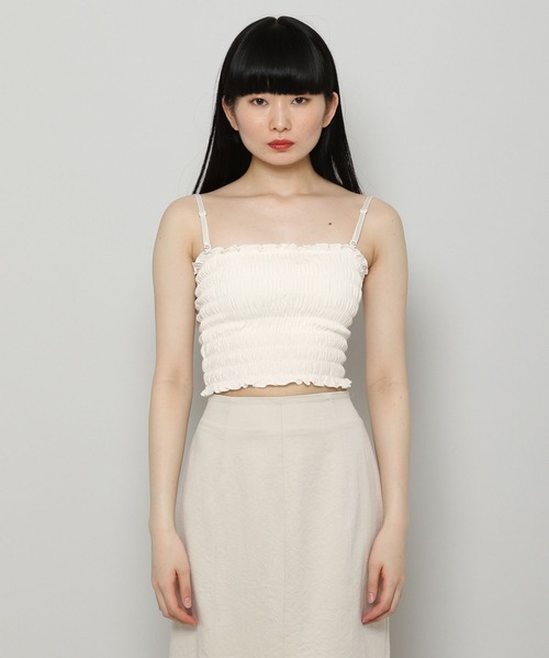 3.3 Field Trip (3.3フィールドトリップ)の「3.3Field Trip/SMOKING TUBETOP 2298317(チューブトップ・レディース・ブラック/アイボリー/カーキ・FREE)」の7枚目の写真