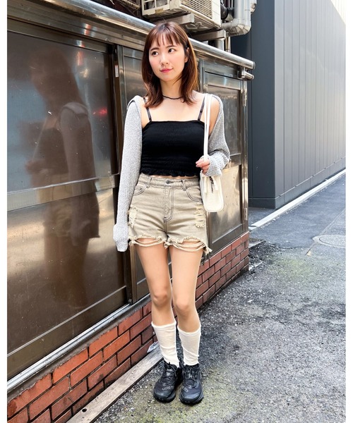 3.3 Field Trip (3.3フィールドトリップ)の「3.3Field Trip/SMOKING TUBETOP 2298317(チューブトップ・レディース・ブラック/アイボリー/カーキ・FREE)」の11枚目の写真