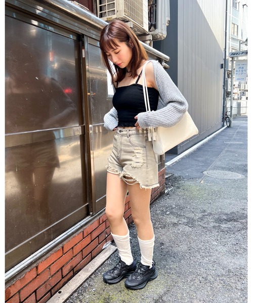 3.3 Field Trip (3.3フィールドトリップ)の「3.3Field Trip/SMOKING TUBETOP 2298317(チューブトップ・レディース・ブラック/アイボリー/カーキ・FREE)」の12枚目の写真