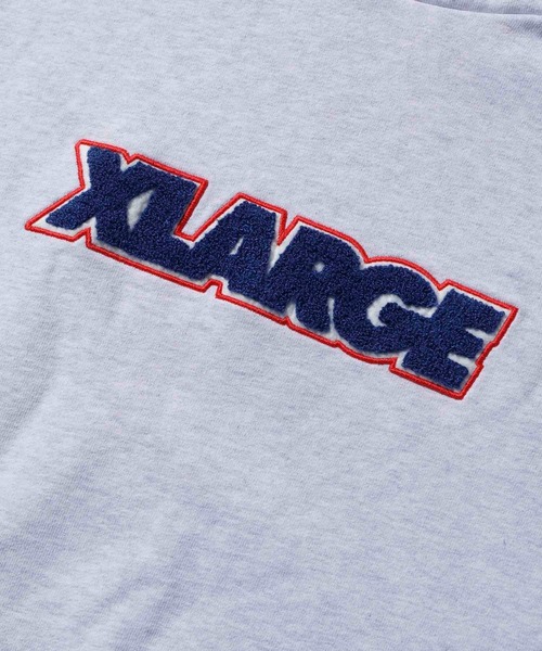 XLARGE（エクストララージ）の「TWO TONE STANDARD LOGO PULLOVER HOODED SWEAT（パーカー・メンズ・ブラック/パープル/グリーン/アッシュ/ホワイト・L/XL/S/M）」の7枚目の写真