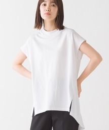 綿ベア天裾ラウンドヘムスリットプルオーバー