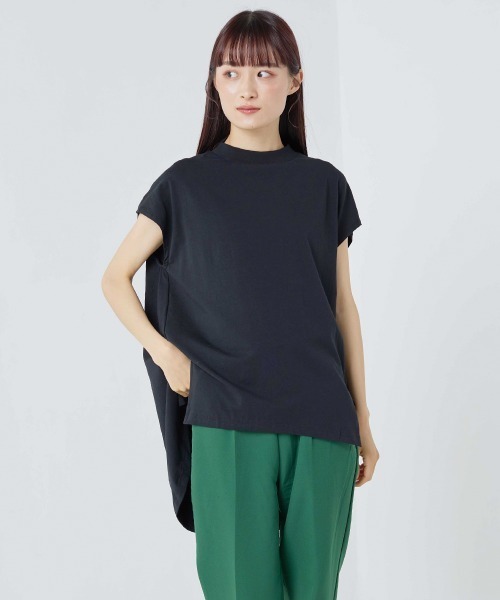 OMNES（オムネス）の「綿ベア天裾ラウンドヘムスリットプルオーバー（その他トップス・レディース・チャコール/ブラック/ベージュ/ブルー/ホワイト・FREE）」の18枚目の写真