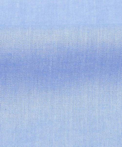 Pitta Re:)(ピッタリ)の「形態安定ノーアイロン ラウンドテール ワイド衿 長袖カジュアルシャツ(シャツ/ブラウス・レディース・ブルー/ホワイト・M/L/LL)」の8枚目の写真