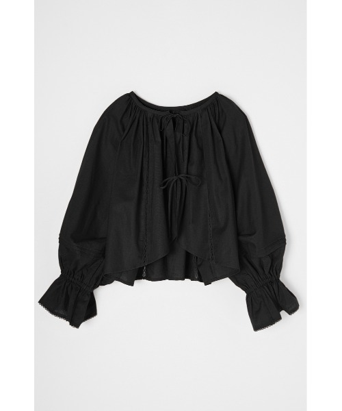 MOUSSY(マウジー)の「2WAY BOLERO シャツ(シャツ/ブラウス・レディース・ブラック/オフホワイト/オレンジ・FREE)」の3枚目の写真