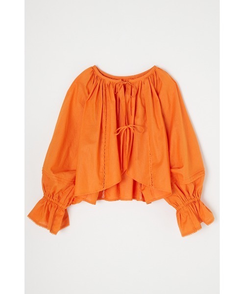 MOUSSY(マウジー)の「2WAY BOLERO シャツ(シャツ/ブラウス・レディース・ブラック/オフホワイト/オレンジ・FREE)」の12枚目の写真