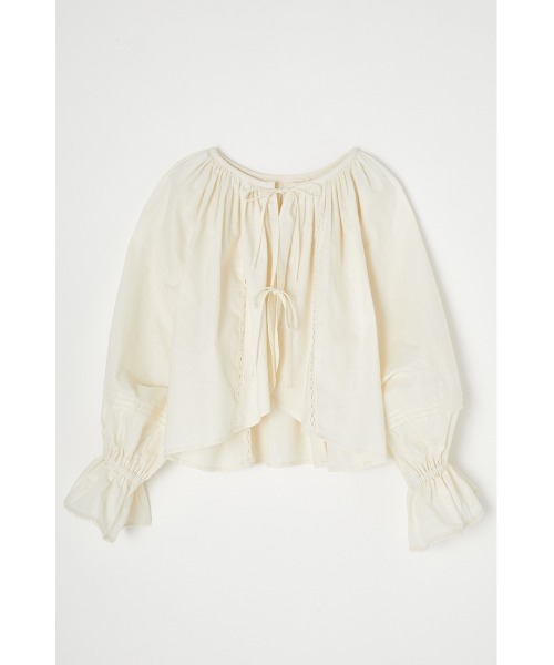 MOUSSY(マウジー)の「2WAY BOLERO シャツ(シャツ/ブラウス・レディース・ブラック/オフホワイト/オレンジ・FREE)」の4枚目の写真