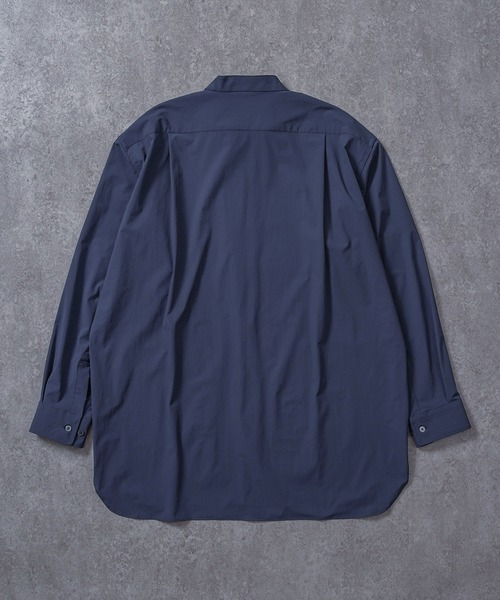 BRICK & SONS(ブリックアンドサンズ)の「CORDURA リラックス バンドカラーシャツ<グレイッシュネイビー>(シャツ/ブラウス・メンズ・ダークネイビー・LL/S/M/L)」の22枚目の写真