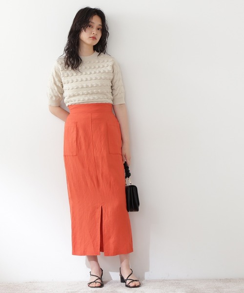 N.（N. Natural Beauty Basic）（エヌエヌナチュラルビューティーベーシック）の「◆ウェーブパターンニット（ニット/セーター・レディース・オフホワイト/ピンク/ブルー・MEDIUM）」の7枚目の写真