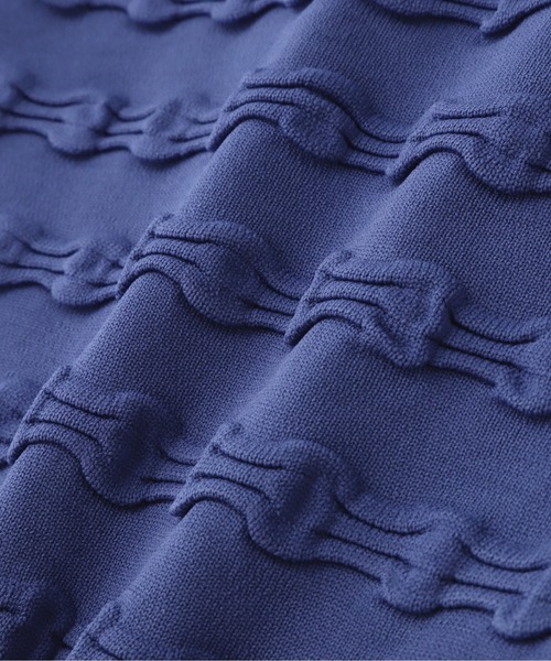 N.（N. Natural Beauty Basic）（エヌエヌナチュラルビューティーベーシック）の「◆ウェーブパターンニット（ニット/セーター・レディース・オフホワイト/ピンク/ブルー・MEDIUM）」の16枚目の写真