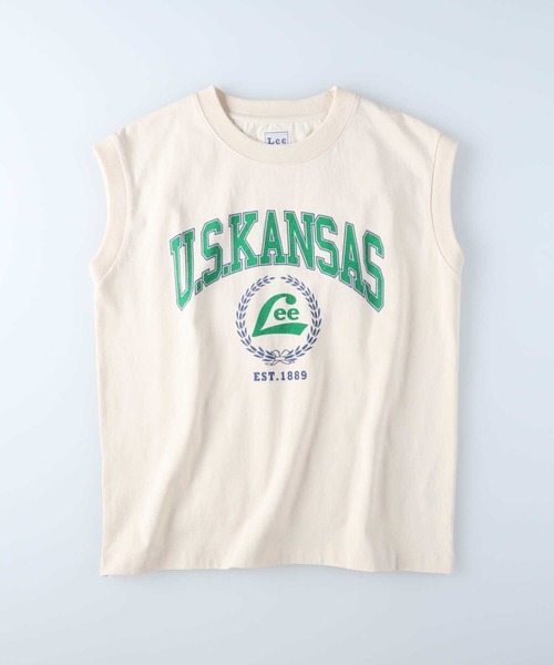 Lee（リー）の「【Lee】ノースリカレッジプリントＴシャツ（Tシャツ/カットソー・レディース・ホワイト・M/L）」の5枚目の写真