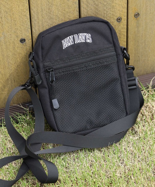BEN DAVIS（ベンデイビス）の「【BEN DAVIS】カレッジショルダーバッグ（ショルダーバッグ・メンズ・ホワイト×ブラック/グリーン・フリー）」の13枚目の写真