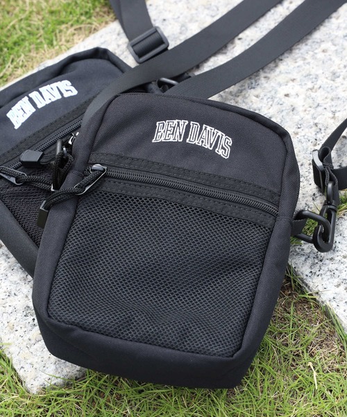 BEN DAVIS（ベンデイビス）の「【BEN DAVIS】カレッジショルダーバッグ（ショルダーバッグ・メンズ・ホワイト×ブラック/グリーン・フリー）」の14枚目の写真