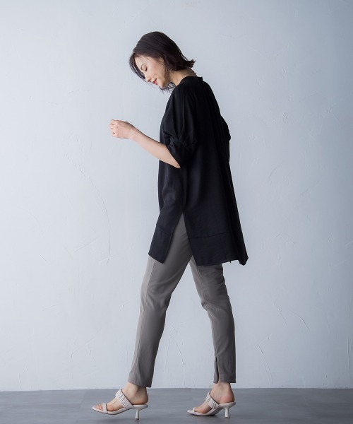 LAUTREAMONT(ロートレアモン)の「【WEB別注】ONOPOLYレギンスパンツ(スラックス・レディース・ブラック/カーキ・7号/9号/11号)」の20枚目の写真