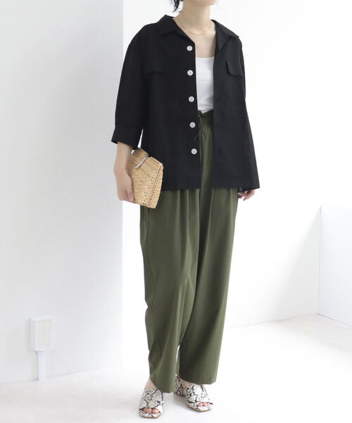 fredy repit(フレディレピ)の「【WEB限定】ドロストボリュームパンツ(その他パンツ・レディース・ブラック/カーキ/ピンク・38)」の15枚目の写真