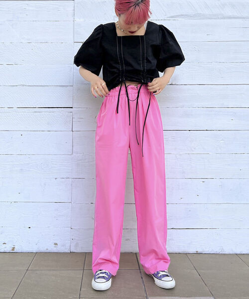 fredy repit(フレディレピ)の「【WEB限定】ドロストボリュームパンツ(その他パンツ・レディース・ブラック/カーキ/ピンク・38)」の11枚目の写真