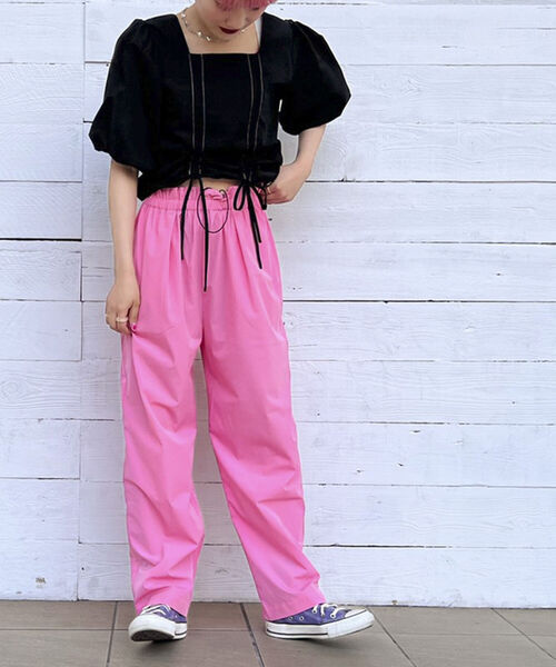 fredy repit(フレディレピ)の「【WEB限定】ドロストボリュームパンツ(その他パンツ・レディース・ブラック/カーキ/ピンク・38)」の17枚目の写真
