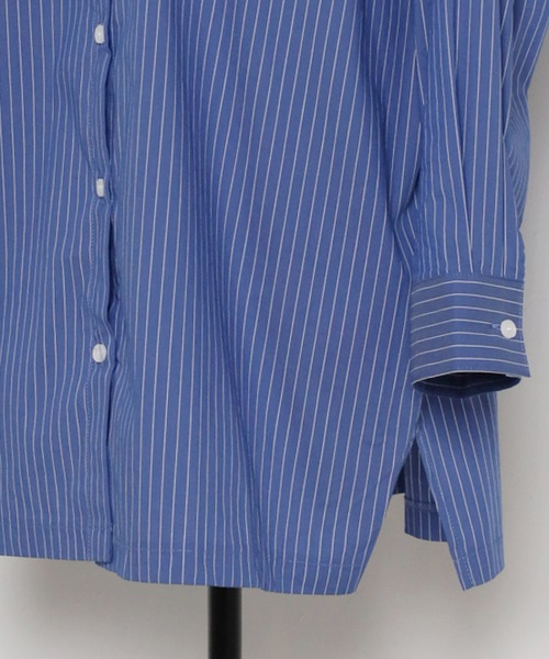 Bonjour Sagan（ボンジュールサガン）の「ストライプルーズシャツ（シャツ/ブラウス・レディース・ホワイト/ネイビー/ブルー・FREE）」の13枚目の写真