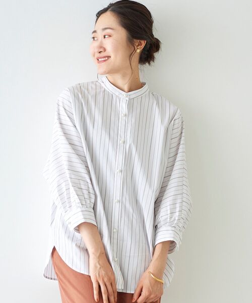 le.coeur blanc（ルクールブラン）の「パールボタンドルマンシャツ（シャツ/ブラウス・レディース・ホワイト系その他/ブルー系その他3/ブルー系その他4・38）」の18枚目の写真