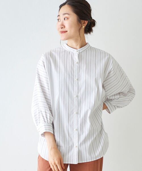 le.coeur blanc（ルクールブラン）の「パールボタンドルマンシャツ（シャツ/ブラウス・レディース・ホワイト系その他/ブルー系その他3/ブルー系その他4・38）」の22枚目の写真