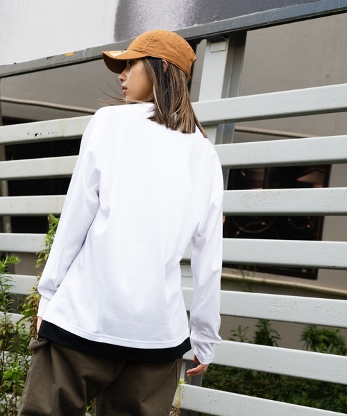 Blue Standard （ブルースタンダード）の「【BLUE STANDARD/ブルースタンダード】ZEROSTAIN ゼロステイン 汗染みの目立ちにくいTシャツ UVカット　撥水性　ビッグシルエット　フェイクレイヤードロンT（Tシャツ/カットソー・メンズ・ホワイト/ブラック/ベージュ/オリーブ/ブルー/ダークブルー・MEDIUM/LARGE/X-LARGE）」の12枚目の写真