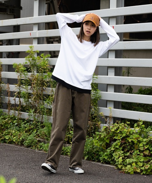 Blue Standard （ブルースタンダード）の「【BLUE STANDARD/ブルースタンダード】ZEROSTAIN ゼロステイン 汗染みの目立ちにくいTシャツ UVカット　撥水性　ビッグシルエット　フェイクレイヤードロンT（Tシャツ/カットソー・メンズ・ホワイト/ブラック/ベージュ/オリーブ/ブルー/ダークブルー・MEDIUM/LARGE/X-LARGE）」の7枚目の写真