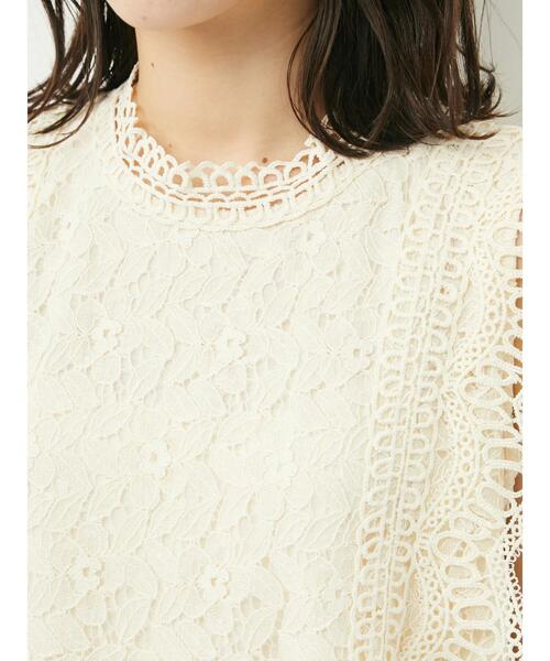Petit fleur(プチフルール)の「・Petit Fleur 総レースノースリプルオーバー(シャツ/ブラウス・レディース・ブラック/オフホワイト/ブルー/アイボリー・FREE)」の15枚目の写真