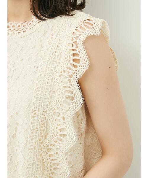 Petit fleur(プチフルール)の「・Petit Fleur 総レースノースリプルオーバー(シャツ/ブラウス・レディース・ブラック/オフホワイト/ブルー/アイボリー・FREE)」の16枚目の写真