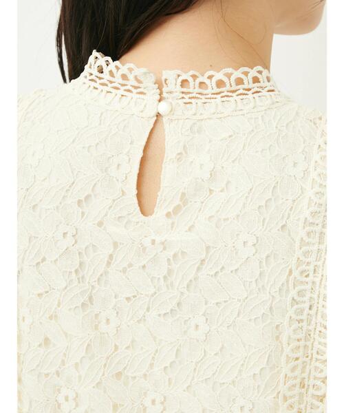 Petit fleur(プチフルール)の「・Petit Fleur 総レースノースリプルオーバー(シャツ/ブラウス・レディース・ブラック/オフホワイト/ブルー/アイボリー・FREE)」の17枚目の写真