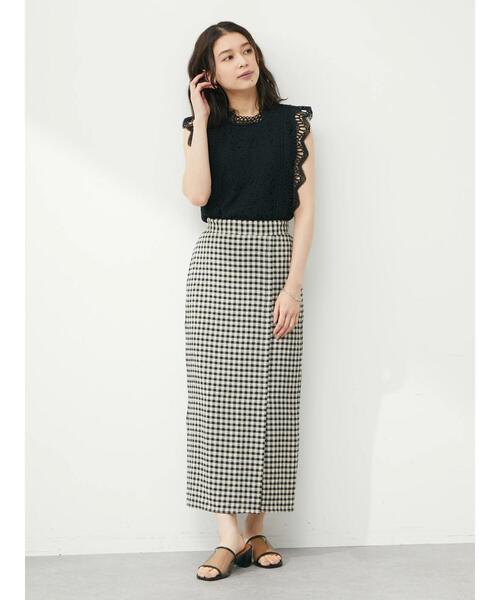 Petit fleur(プチフルール)の「・Petit Fleur 総レースノースリプルオーバー(シャツ/ブラウス・レディース・ブラック/オフホワイト/ブルー/アイボリー・FREE)」の18枚目の写真