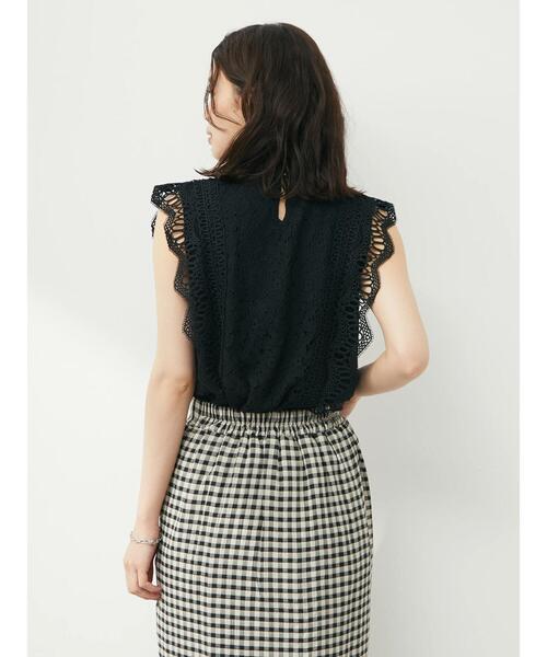 Petit fleur(プチフルール)の「・Petit Fleur 総レースノースリプルオーバー(シャツ/ブラウス・レディース・ブラック/オフホワイト/ブルー/アイボリー・FREE)」の22枚目の写真