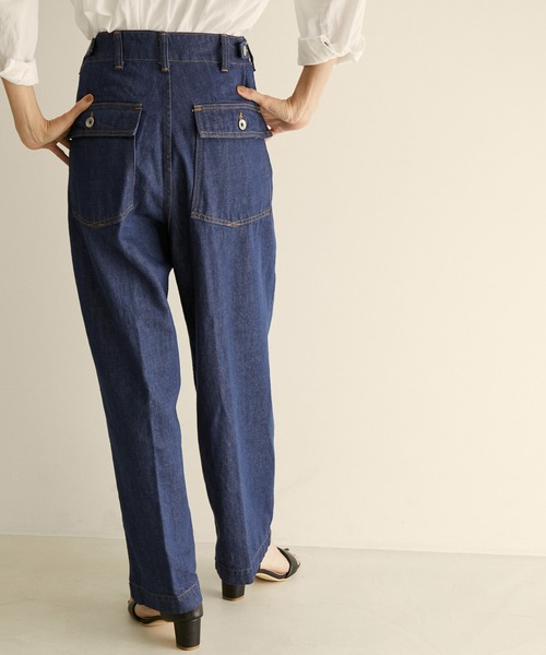 AMERICANA（アメリカーナ）の「【Americana for SALON】[ご好評につき追加決定！]別注ユーティリティーパンツ（デニムパンツ・レディース・ブルー系その他4・S/M）」の8枚目の写真