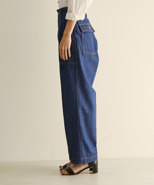 AMERICANA（アメリカーナ）の「【Americana for SALON】[ご好評につき追加決定！]別注ユーティリティーパンツ（デニムパンツ・レディース・ブルー系その他4・S/M）」の2枚目の写真