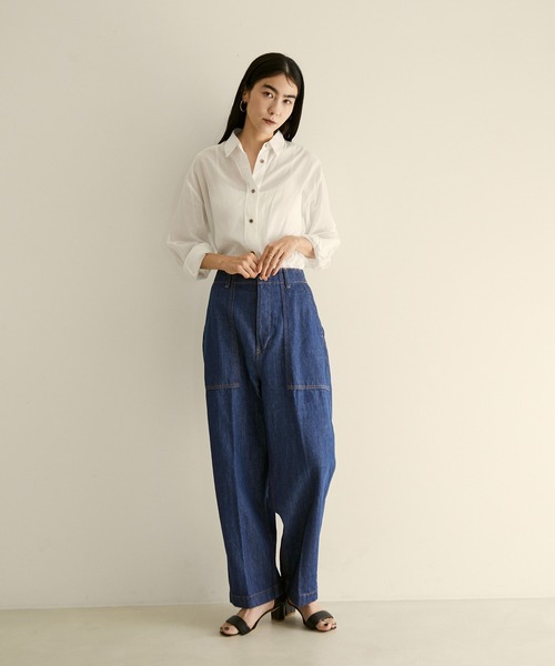 AMERICANA（アメリカーナ）の「【Americana for SALON】[ご好評につき追加決定！]別注ユーティリティーパンツ（デニムパンツ・レディース・ブルー系その他4・S/M）」の9枚目の写真