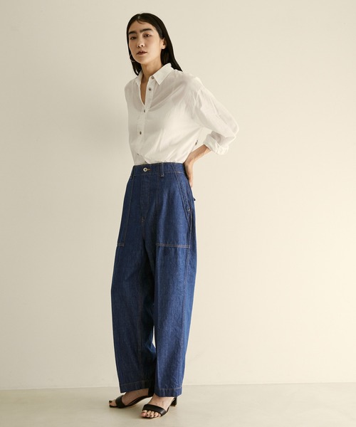 AMERICANA（アメリカーナ）の「【Americana for SALON】[ご好評につき追加決定！]別注ユーティリティーパンツ（デニムパンツ・レディース・ブルー系その他4・S/M）」の4枚目の写真