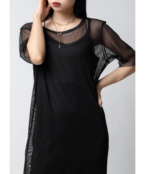 Adoon plain(アドーンプレーン)の「【インナー付き】メッシュワンピース(ワンピース・レディース・ホワイト/ブラック・MEDIUM/LARGE)」の22枚目の写真