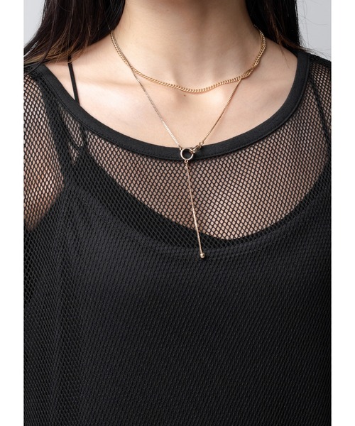 Adoon plain(アドーンプレーン)の「【インナー付き】メッシュワンピース(ワンピース・レディース・ホワイト/ブラック・MEDIUM/LARGE)」の8枚目の写真