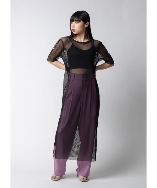 Adoon plain(アドーンプレーン)の「【インナー付き】メッシュワンピース(ワンピース・レディース・ホワイト/ブラック・MEDIUM/LARGE)」の7枚目の写真