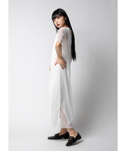 Adoon plain(アドーンプレーン)の「【インナー付き】メッシュワンピース(ワンピース・レディース・ホワイト/ブラック・MEDIUM/LARGE)」の19枚目の写真